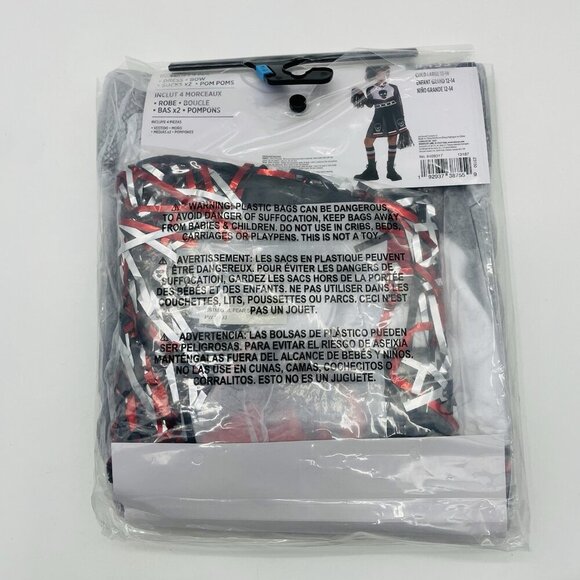 Zombie Fear Squad Goth Cheerleader Youth Girls Large 12/14 Halloween Costume 461 - Picture 4 of 6